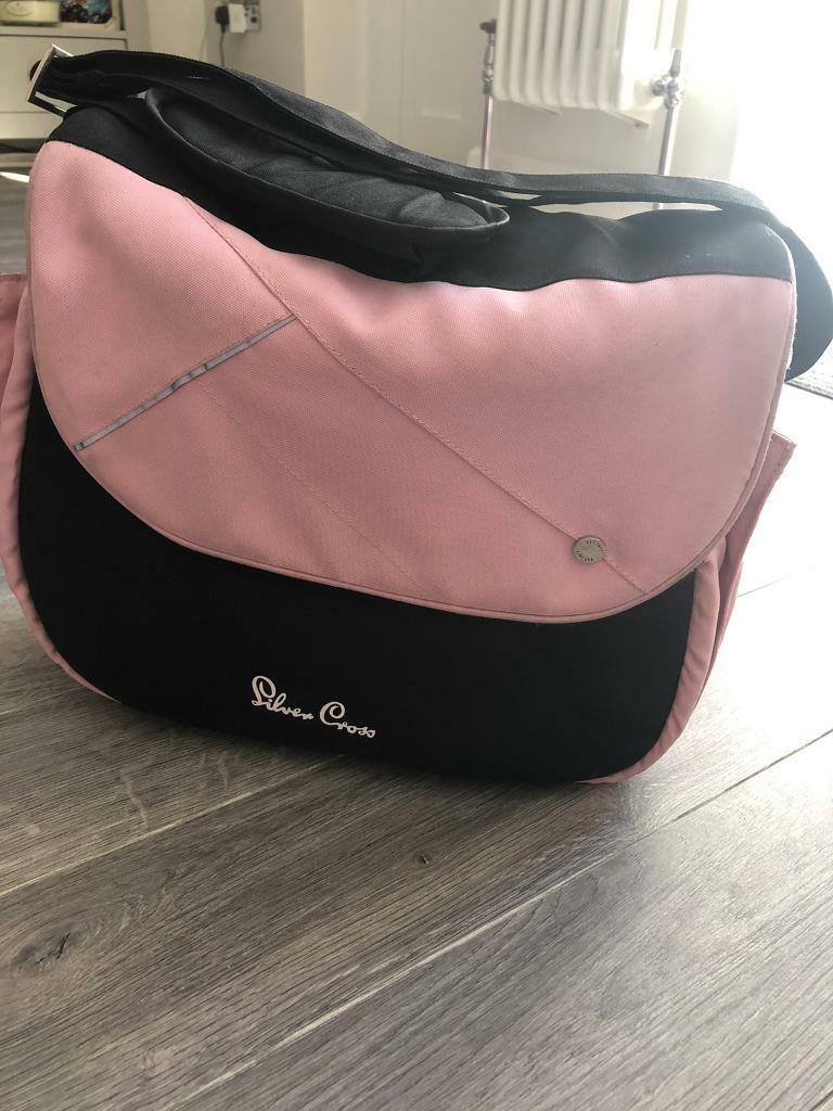silver cross changing bag pink
